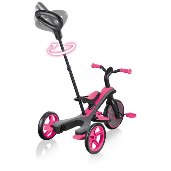 Велосипед-беговел GLOBBER TRIKE EXPLORER (4 в 1) Розовый - 7